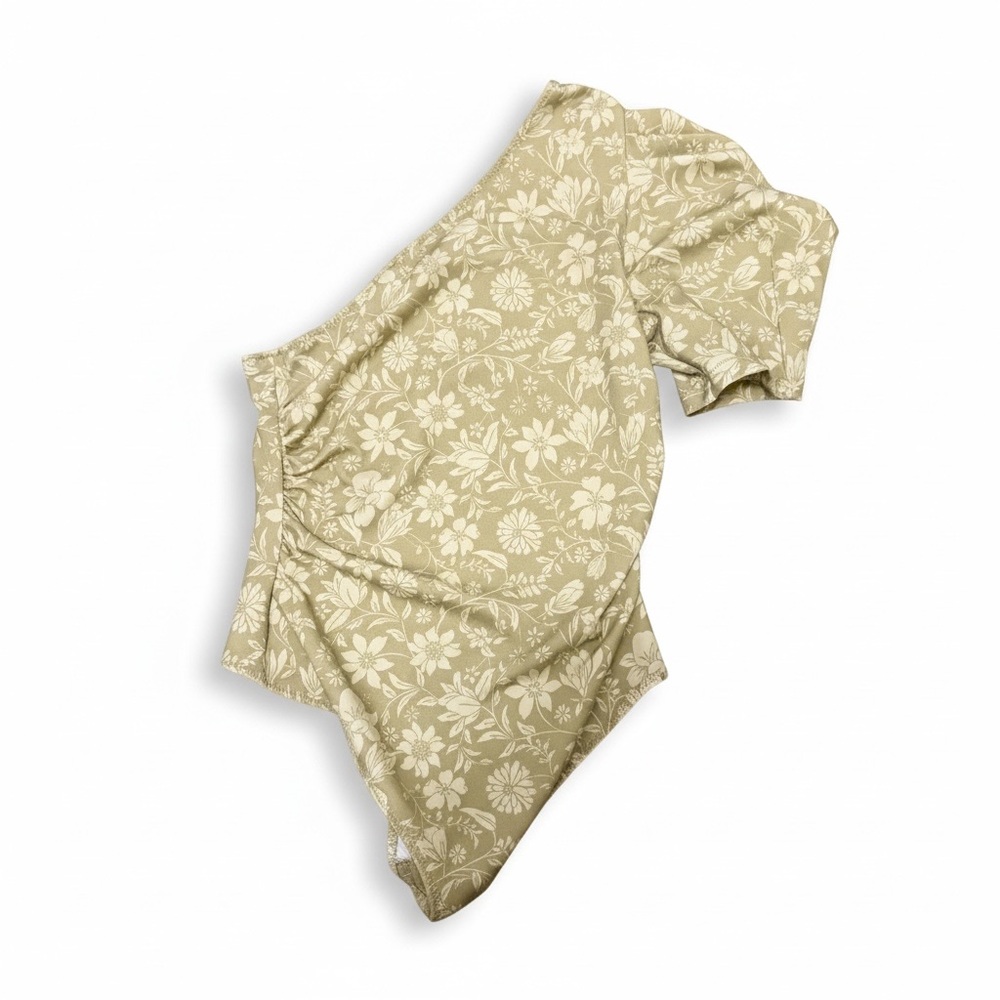 NWT Free People Somethin Bout You Puff Sleeve Bodysuit Size Medium